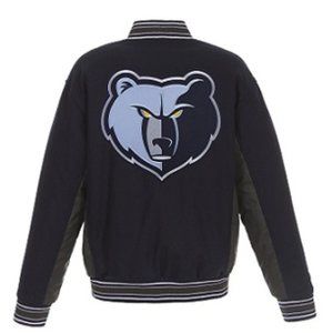 🆕 🏀MEMPHIS GRIZZLIES REVERSIBLE WOOL JACKET - 3X - NBA